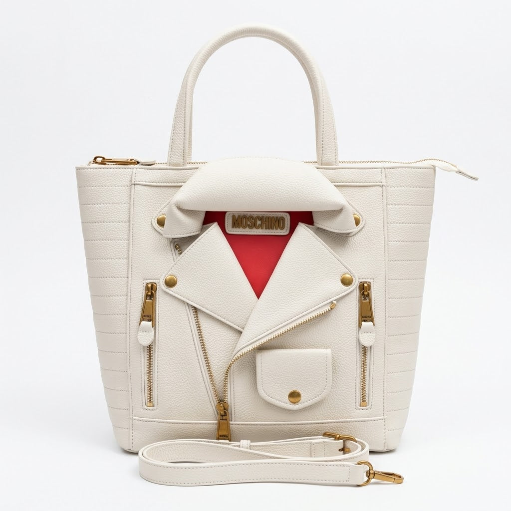 Moschino Biker Jacket Tote Bag