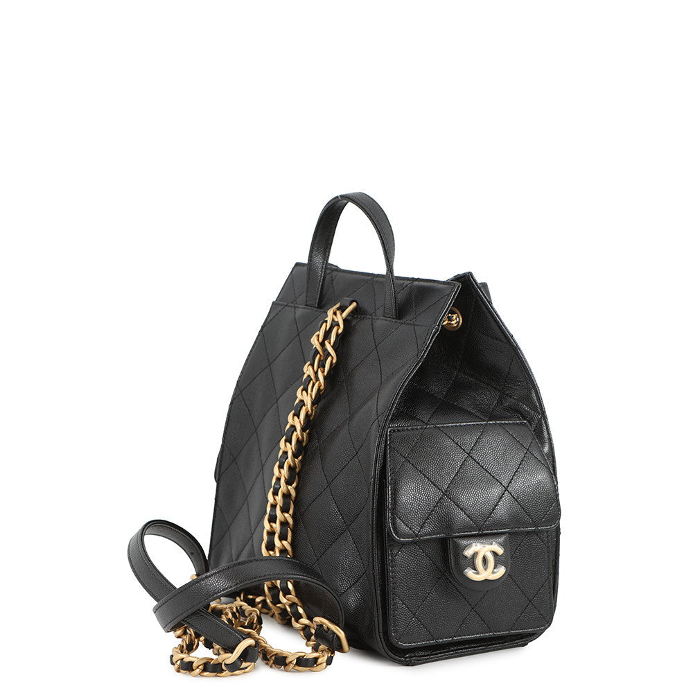 Chanel Quilted Drawstring Backpack
