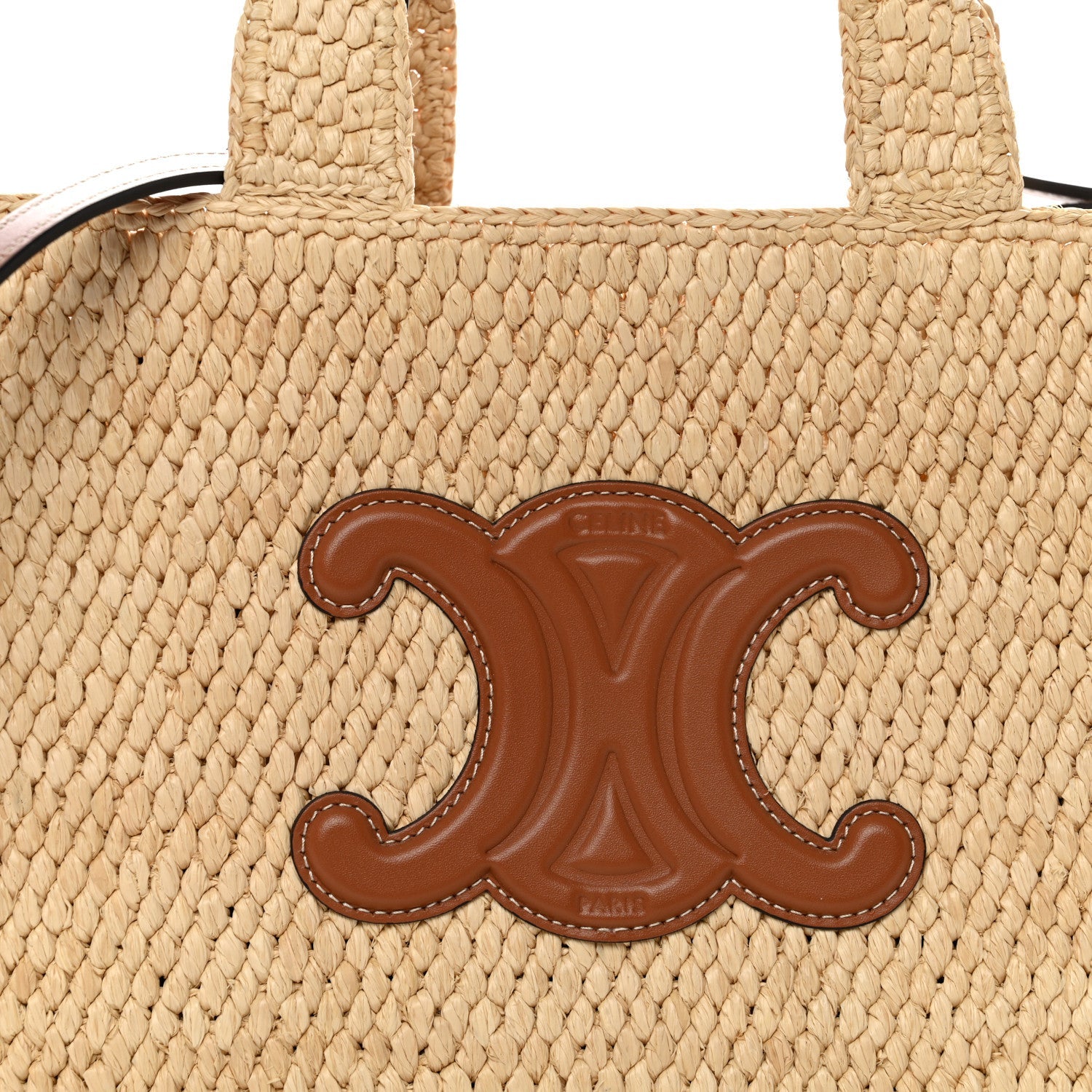 CELINE Teen Panier Raffia Tote