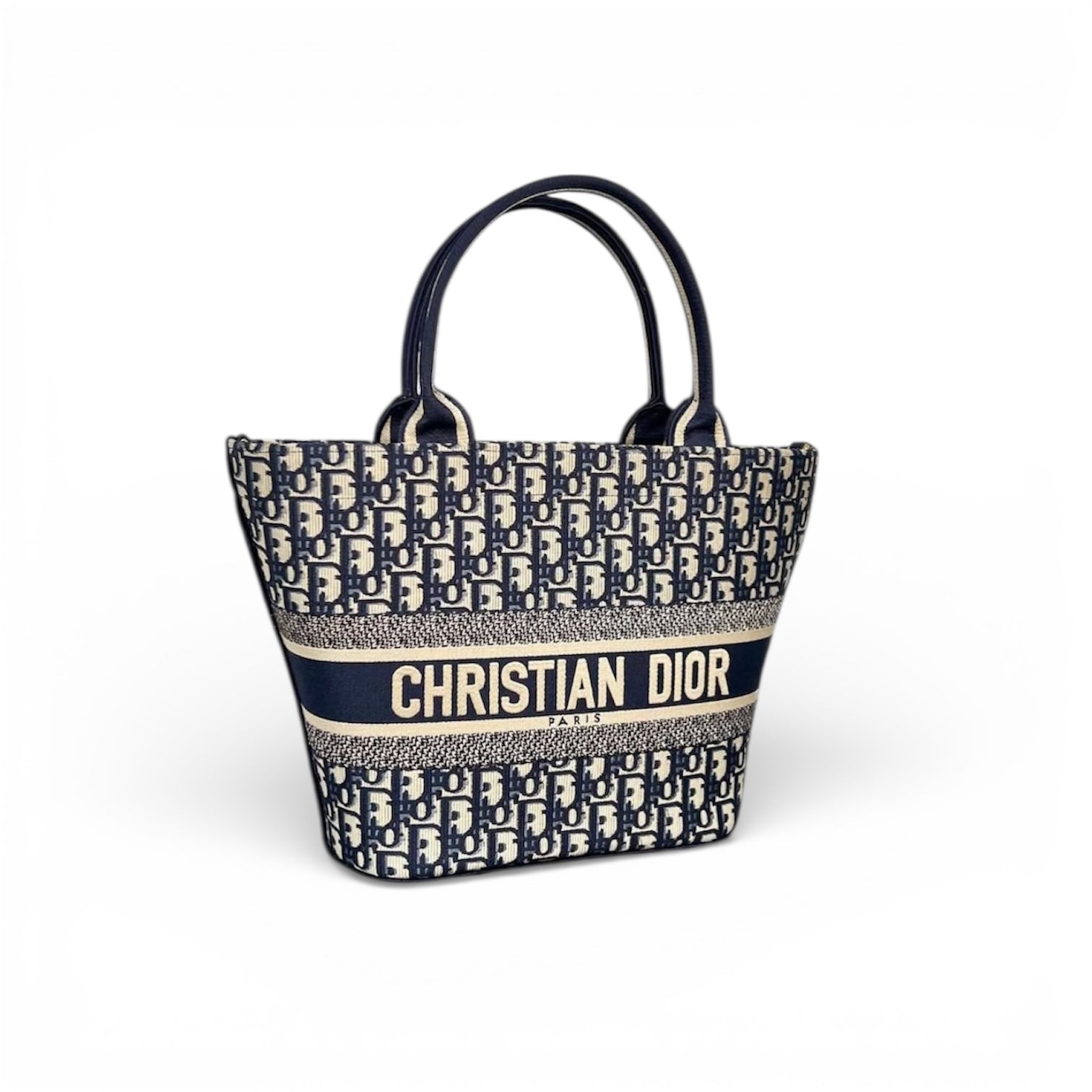 Christian Dior Book Tote – Blue Oblique Canvas