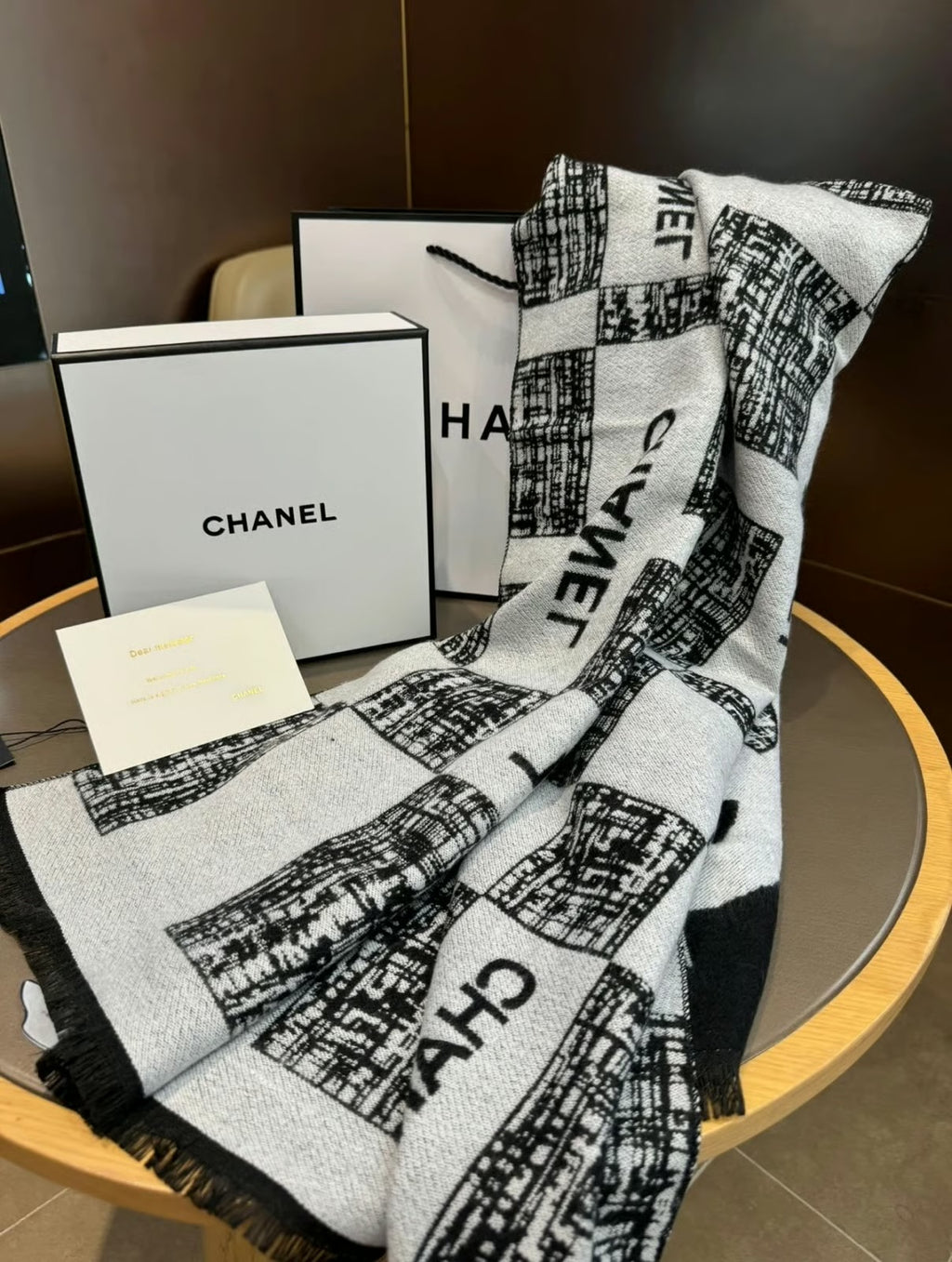 Chanel – Double-Face Signature Shawl