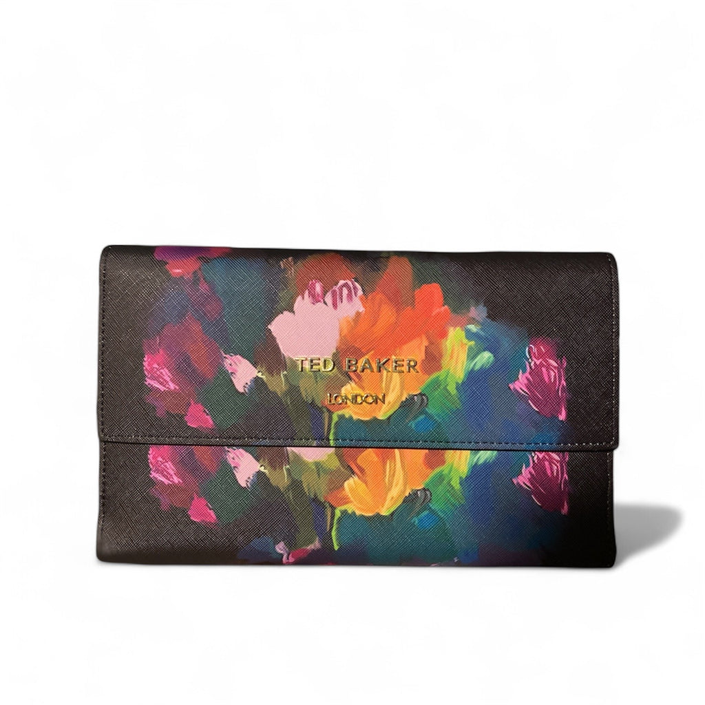 TED BAKER Papiena floral-print woven travel wallet