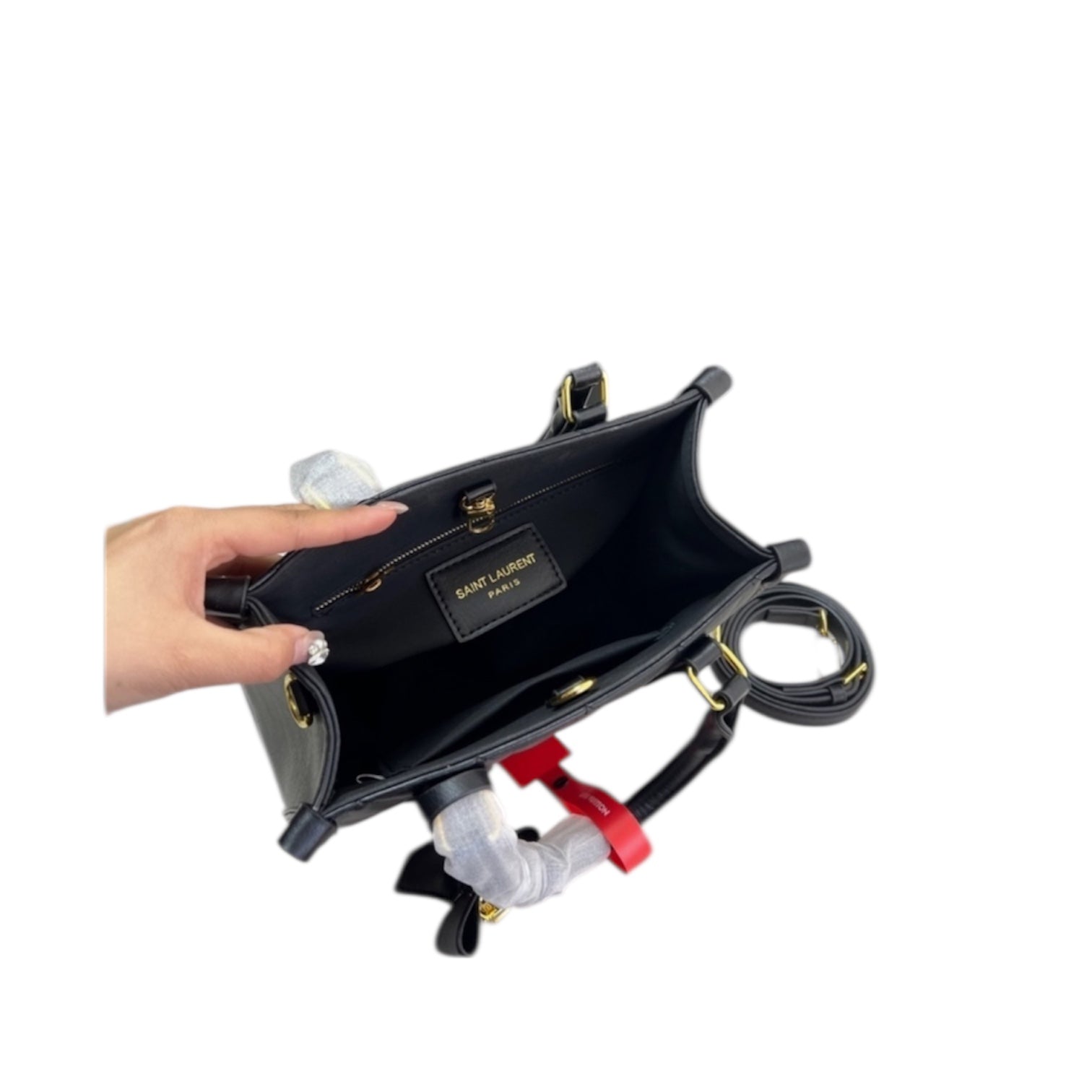 Saint Laurent (YSL) Manhattan Quilted Top Handle Bag