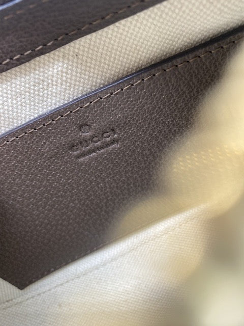 Gucci GG Canvas Shoulder Bag with Web Strap