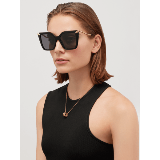 Bvlgari Serpenti Geometric Butterfly Sunglasses
