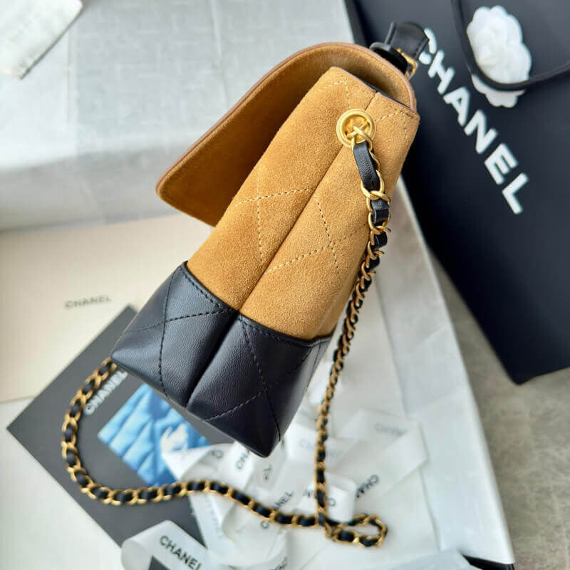 Chanel Coco Handle Flap Bag – Suede & Leather