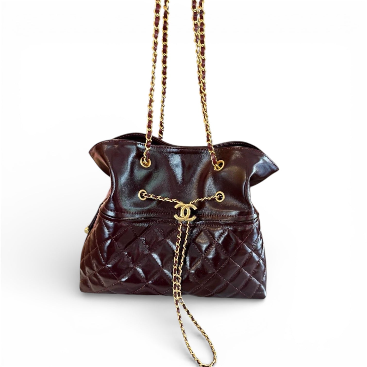 Chanel Vintage CC Chain Tote Bag