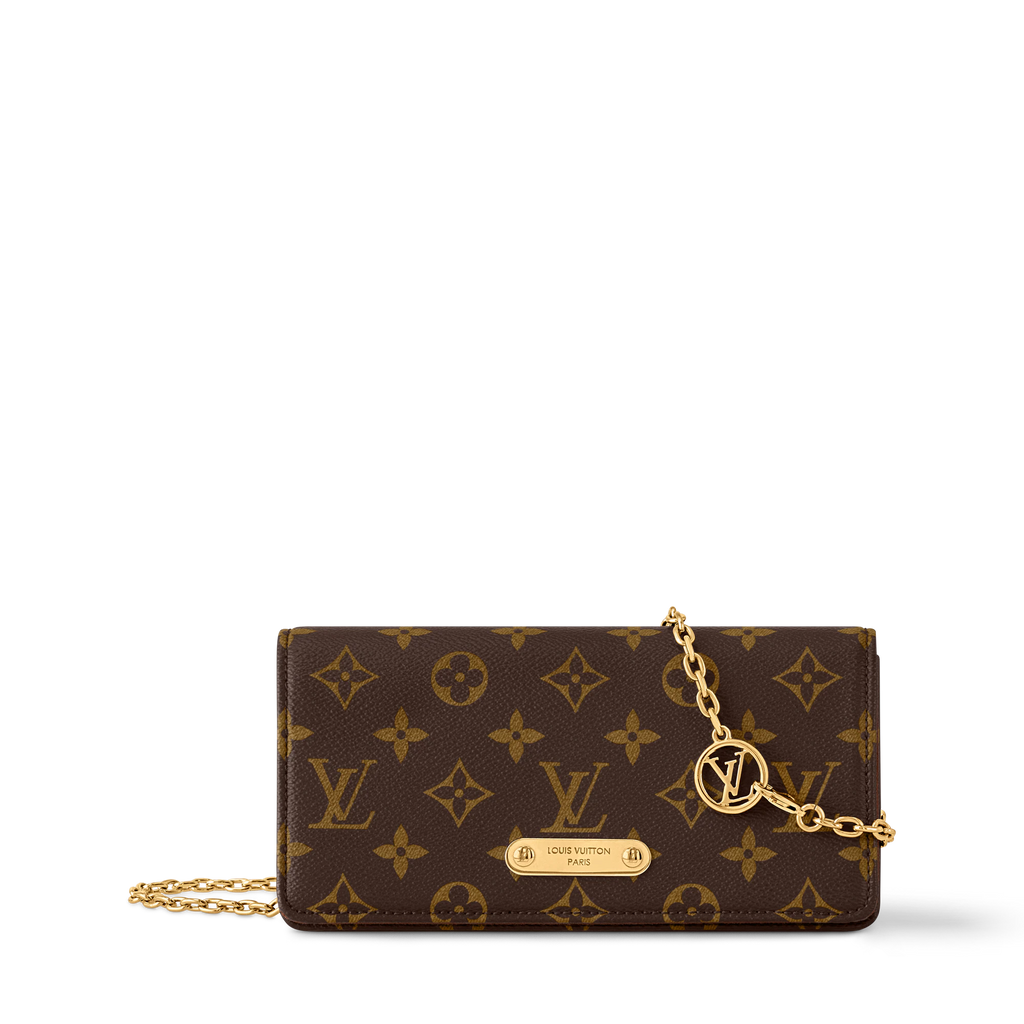Louis Vuitton Wallet On Chain Lily Monogram