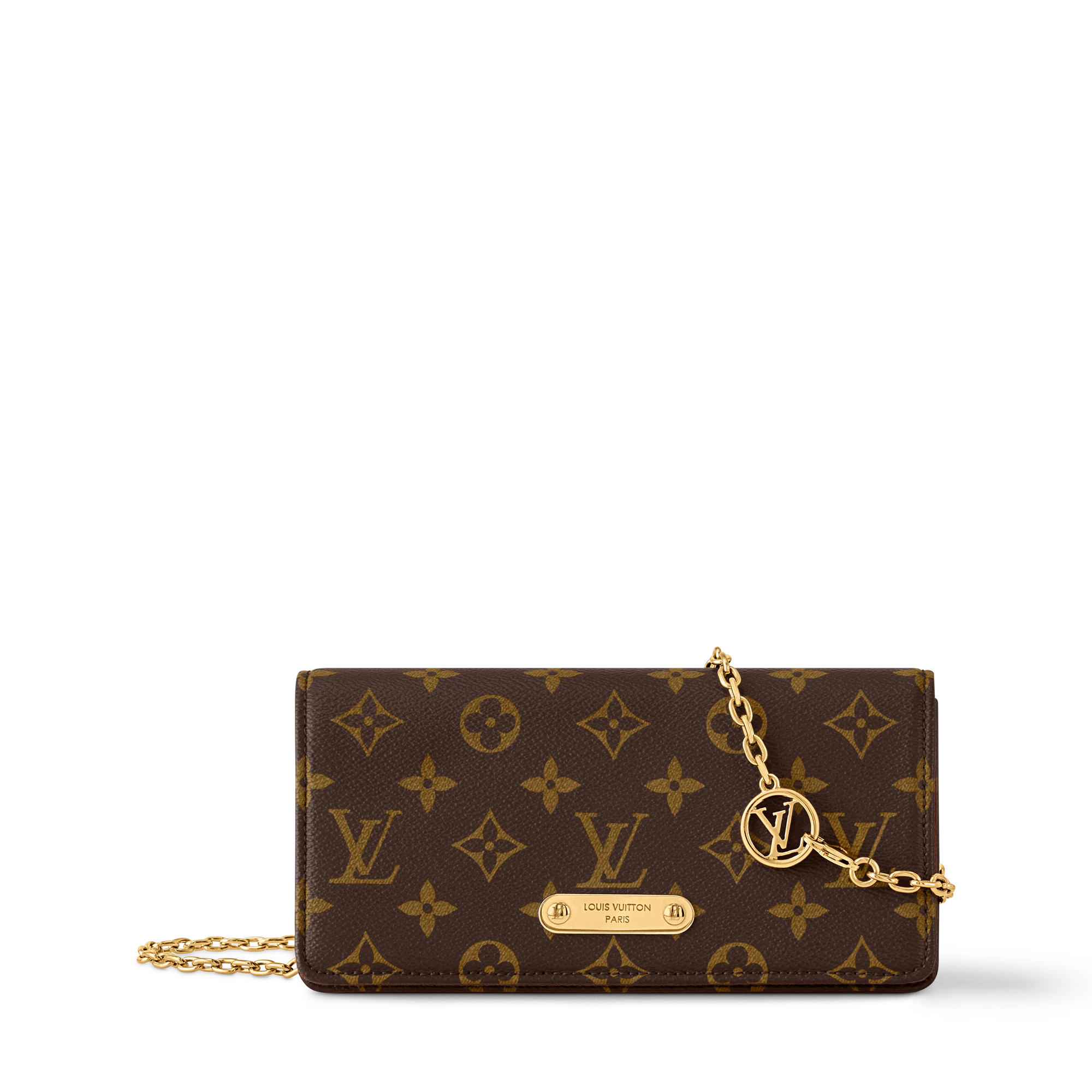 Louis Vuitton Wallet On Chain Lily Monogram