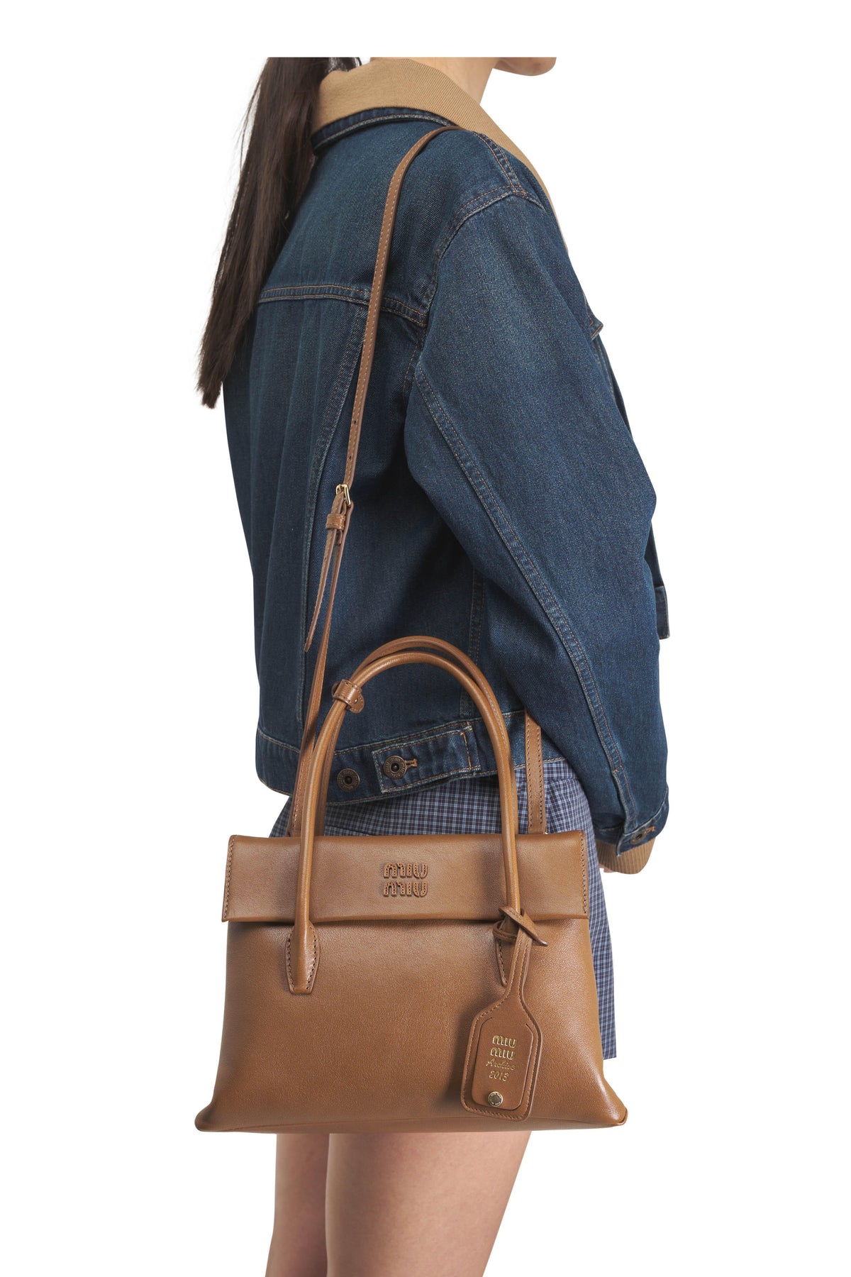 Miu Miu Leather Top Handle Bag
