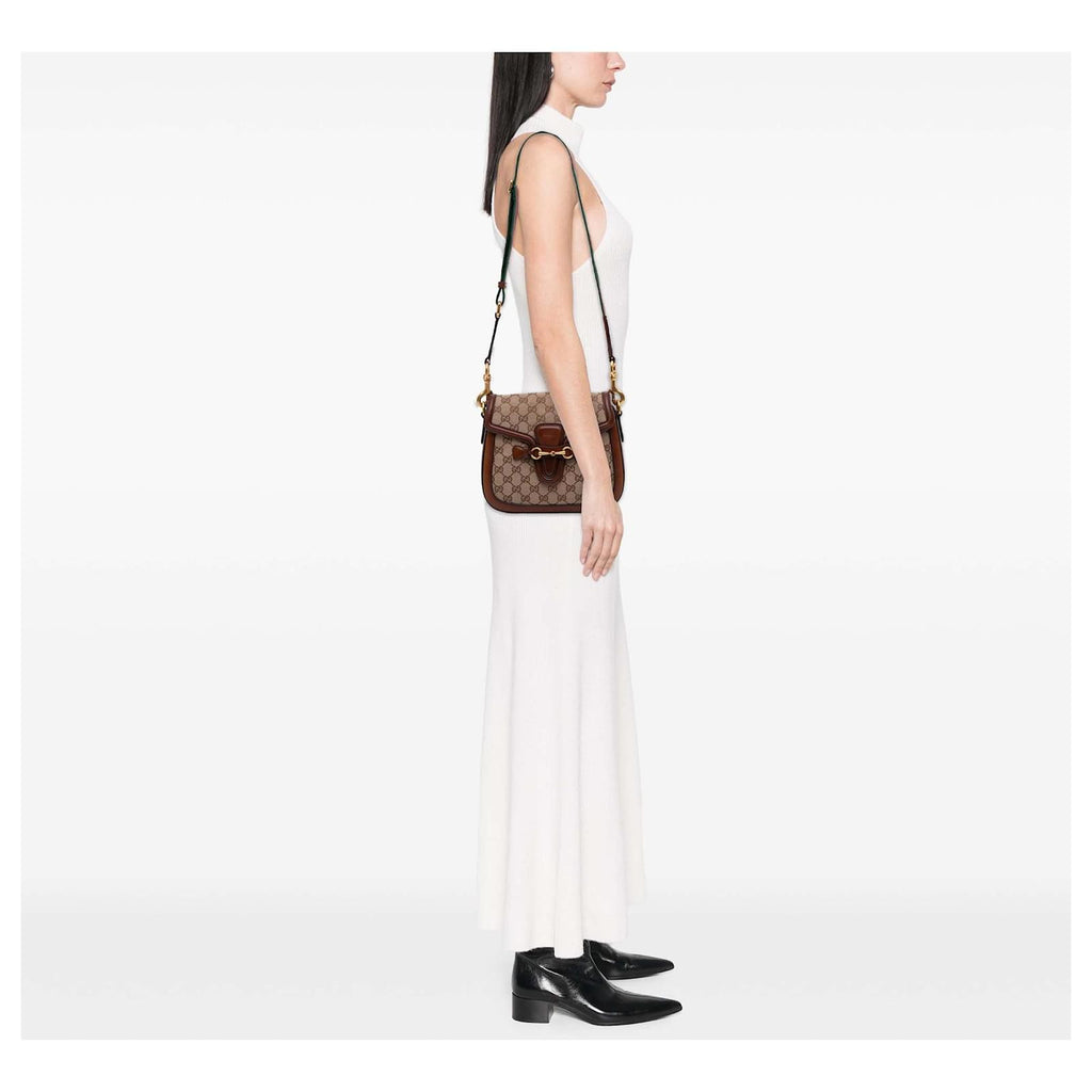 Gucci Horsebit GG Supreme Shoulder Bag