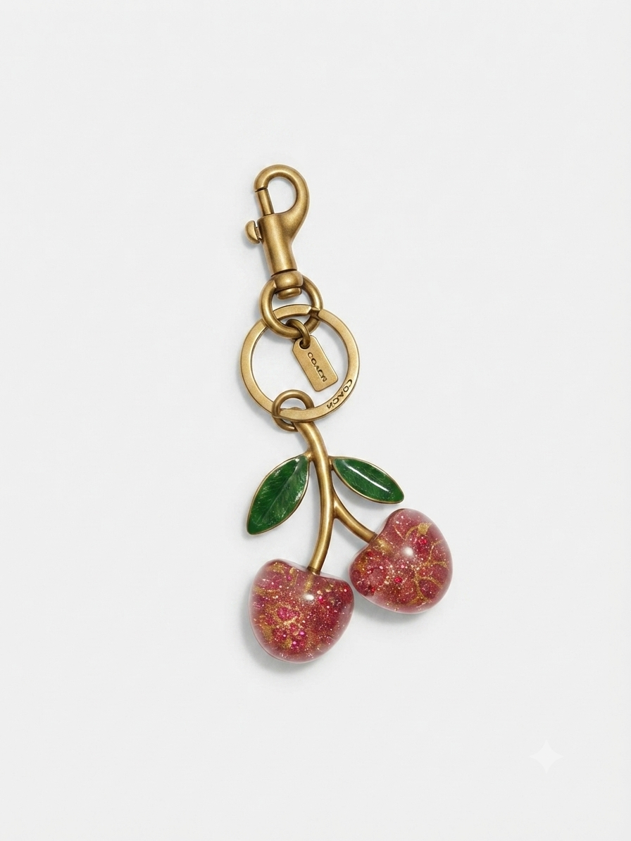 COACH Cherry Bag Charm