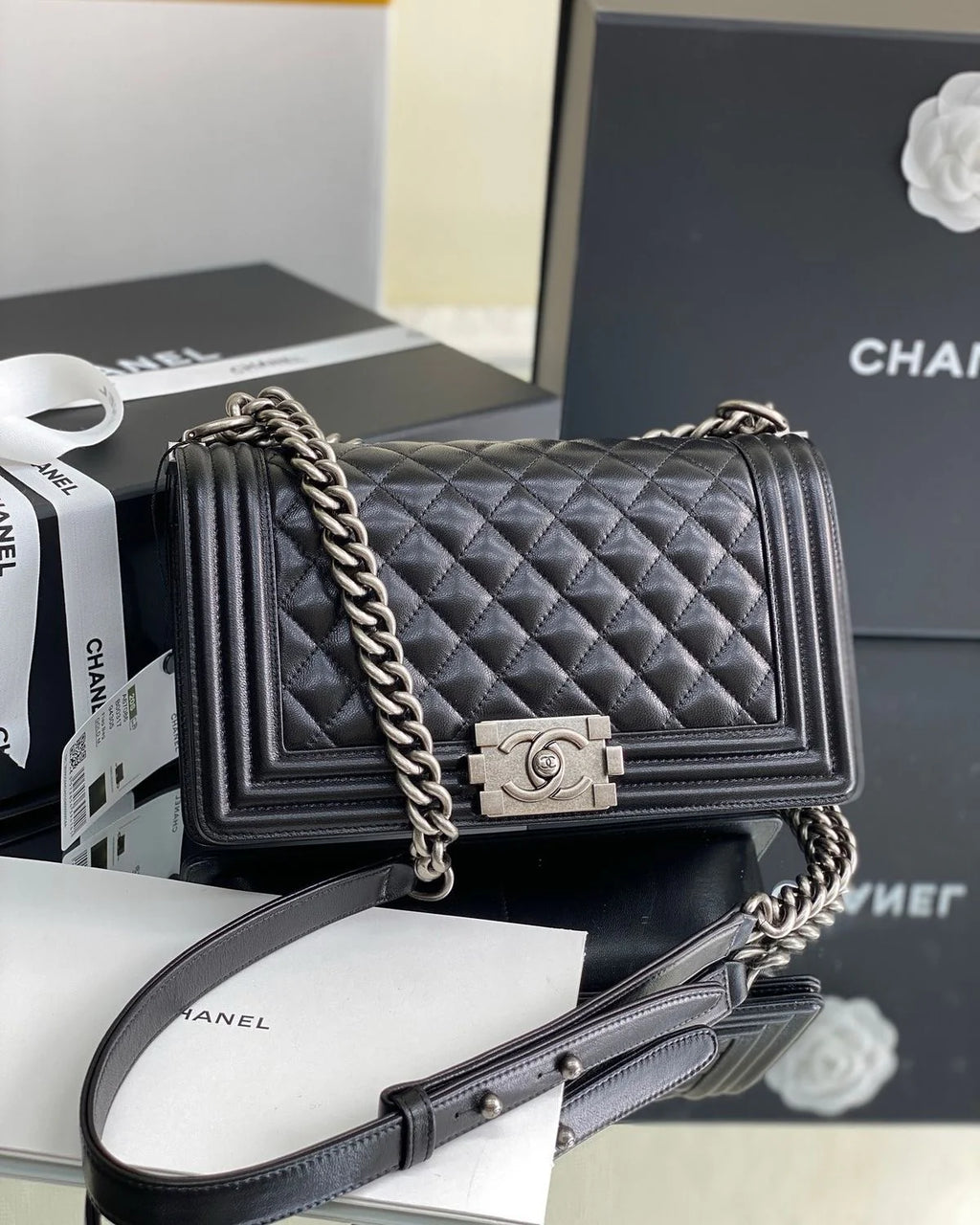 Chanel Boy Flap Bag – Quilted Smooth Leather