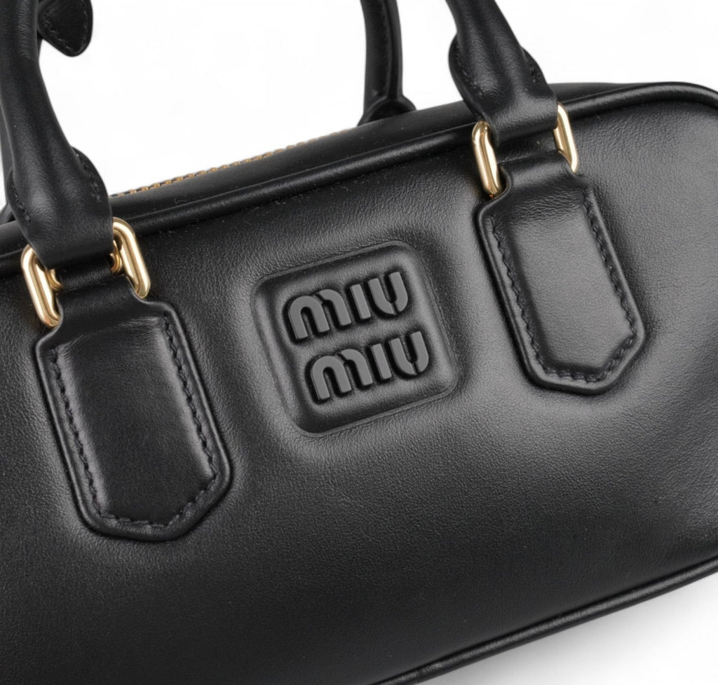 Miu Miu Leather Mini Top Handle Bag