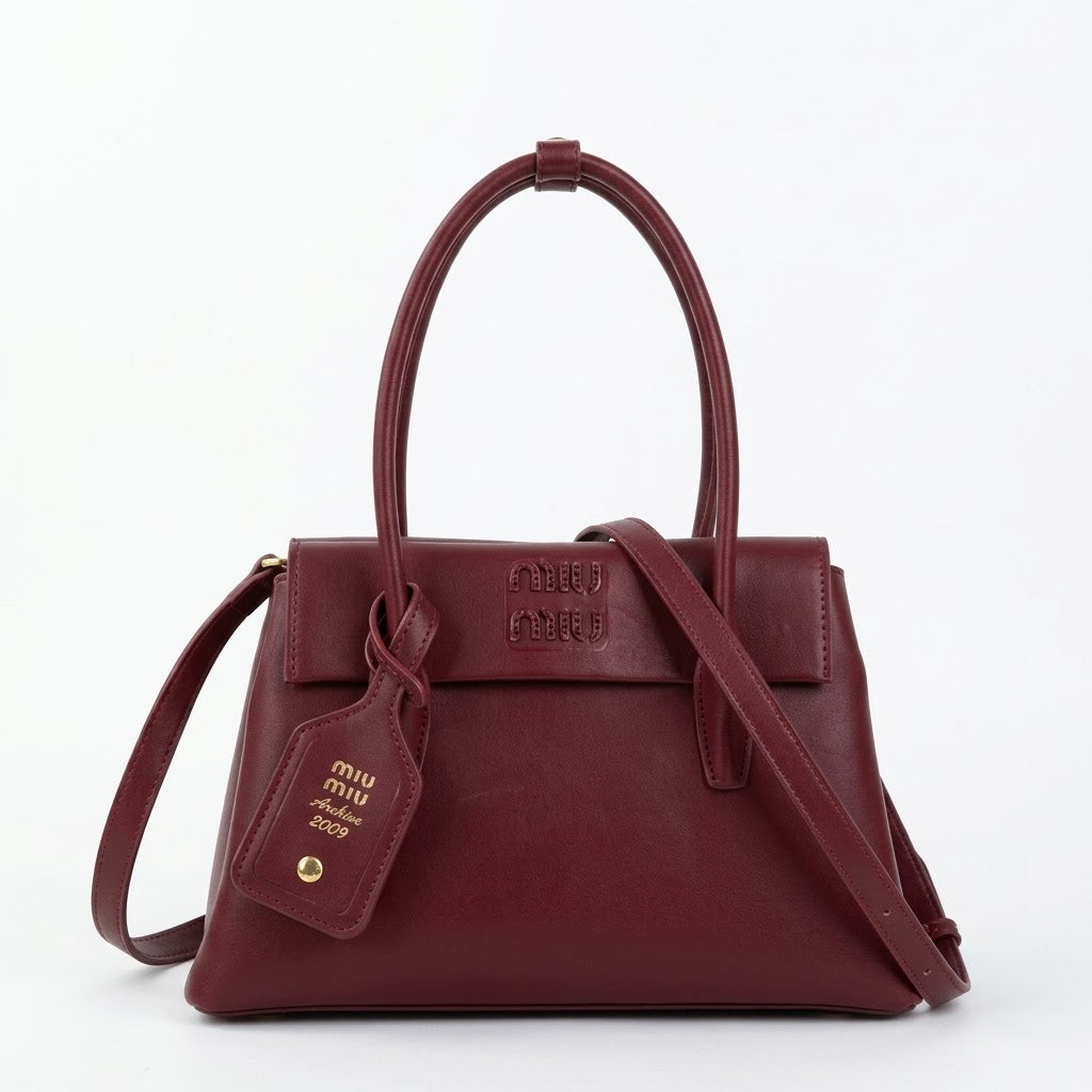 Miu Miu Leather Top Handle Bag