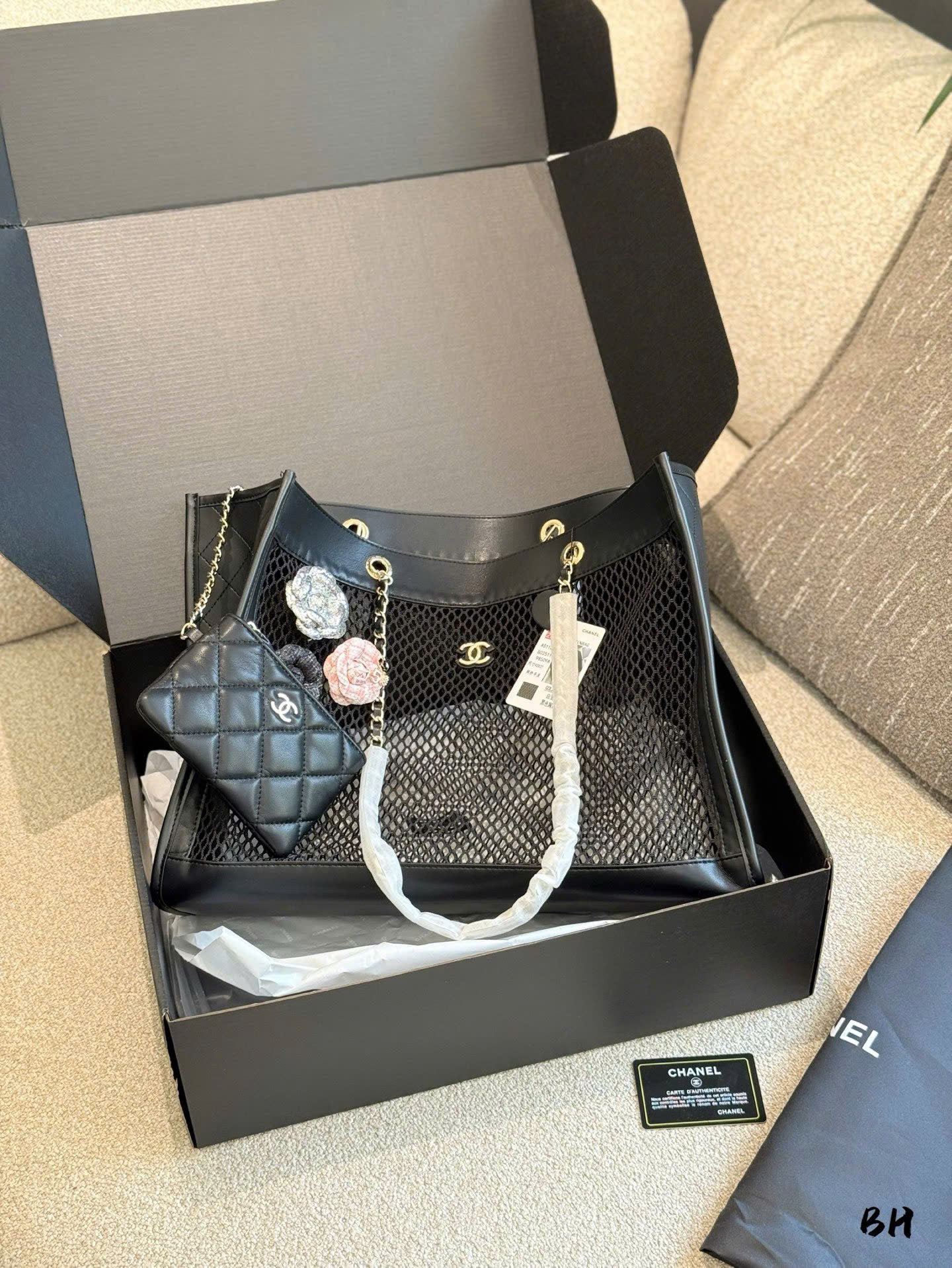 Chanel Mesh Beach Tote Set