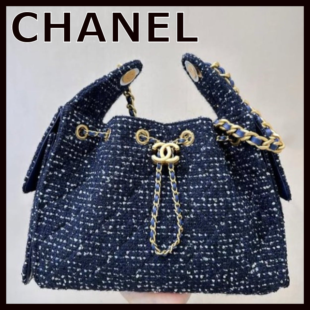 CHANEL 25 Tweed Hobo Bag