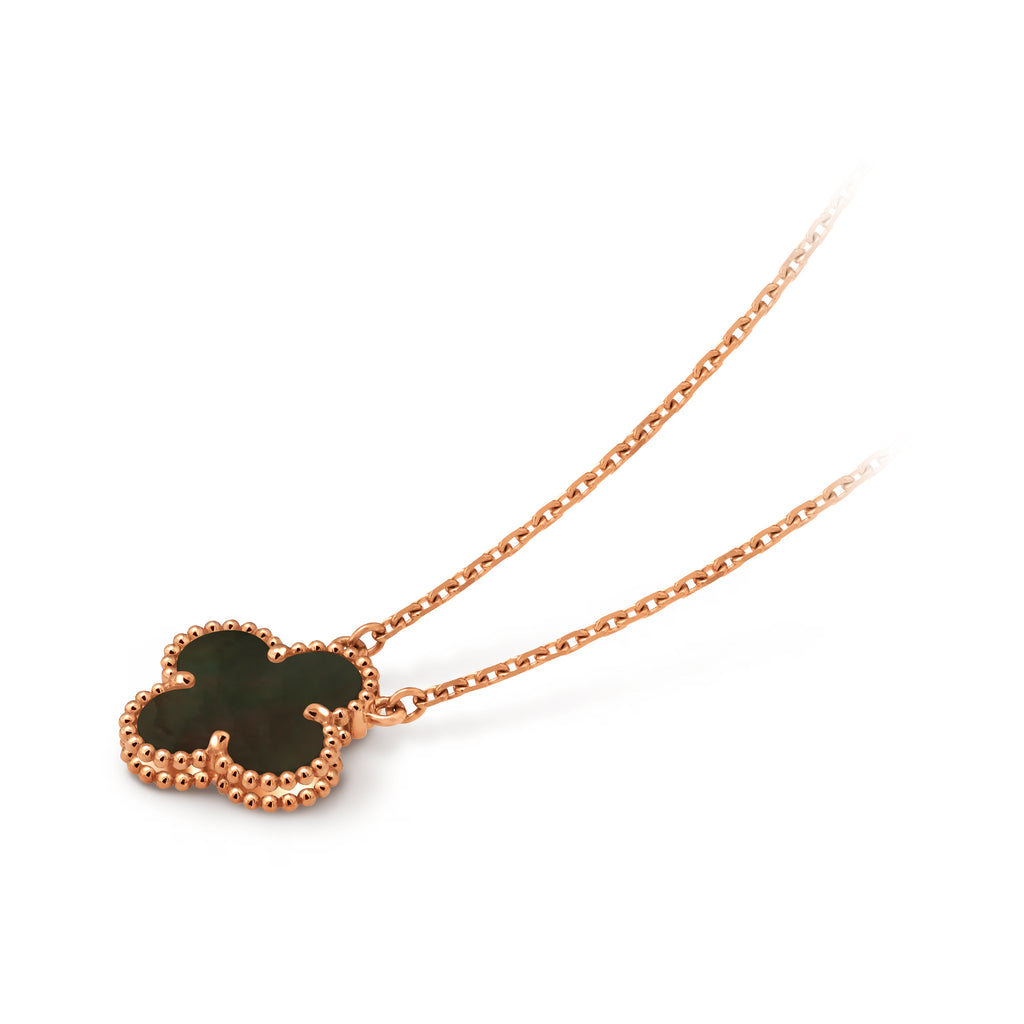 Van Cleef Vintage Alhambra pendant Rose Gold Necklace