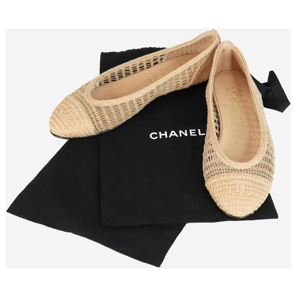 Chanel Crochet Ballet Flats