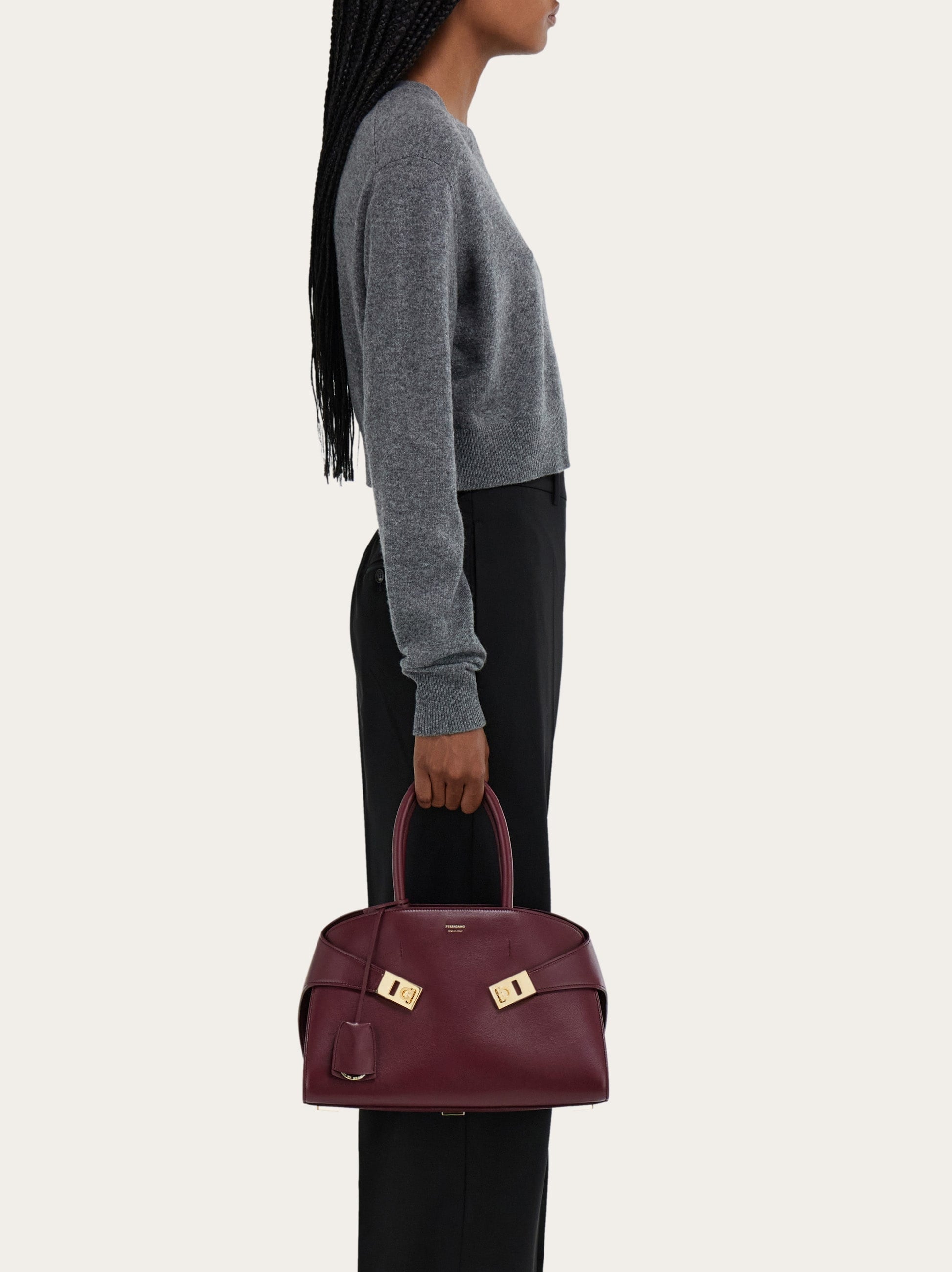 Ferragamo Hug Soft Shoulder Bag (M