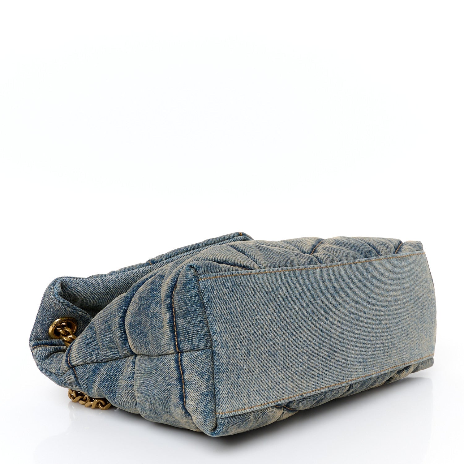 Saint Laurent Puffer Toy Bag in Denim