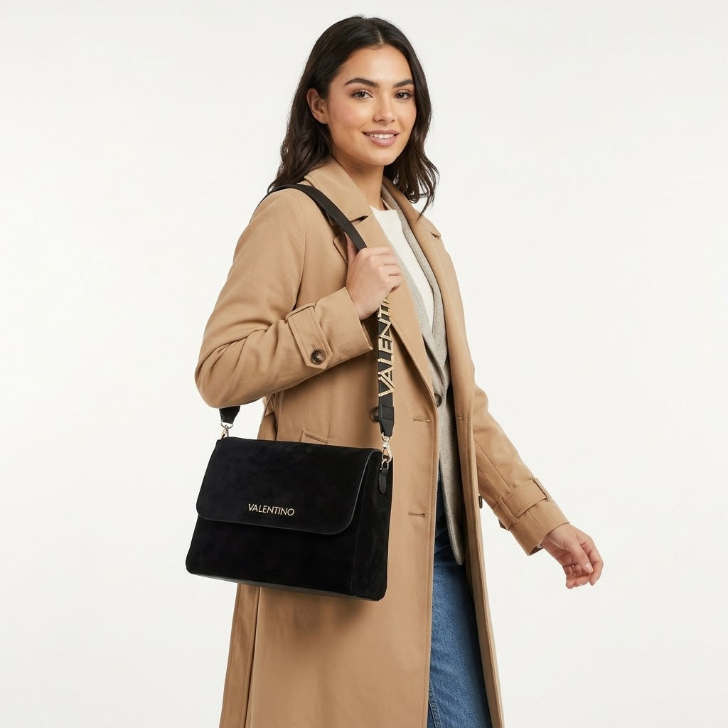 Valentino Suede Crossbody Bag