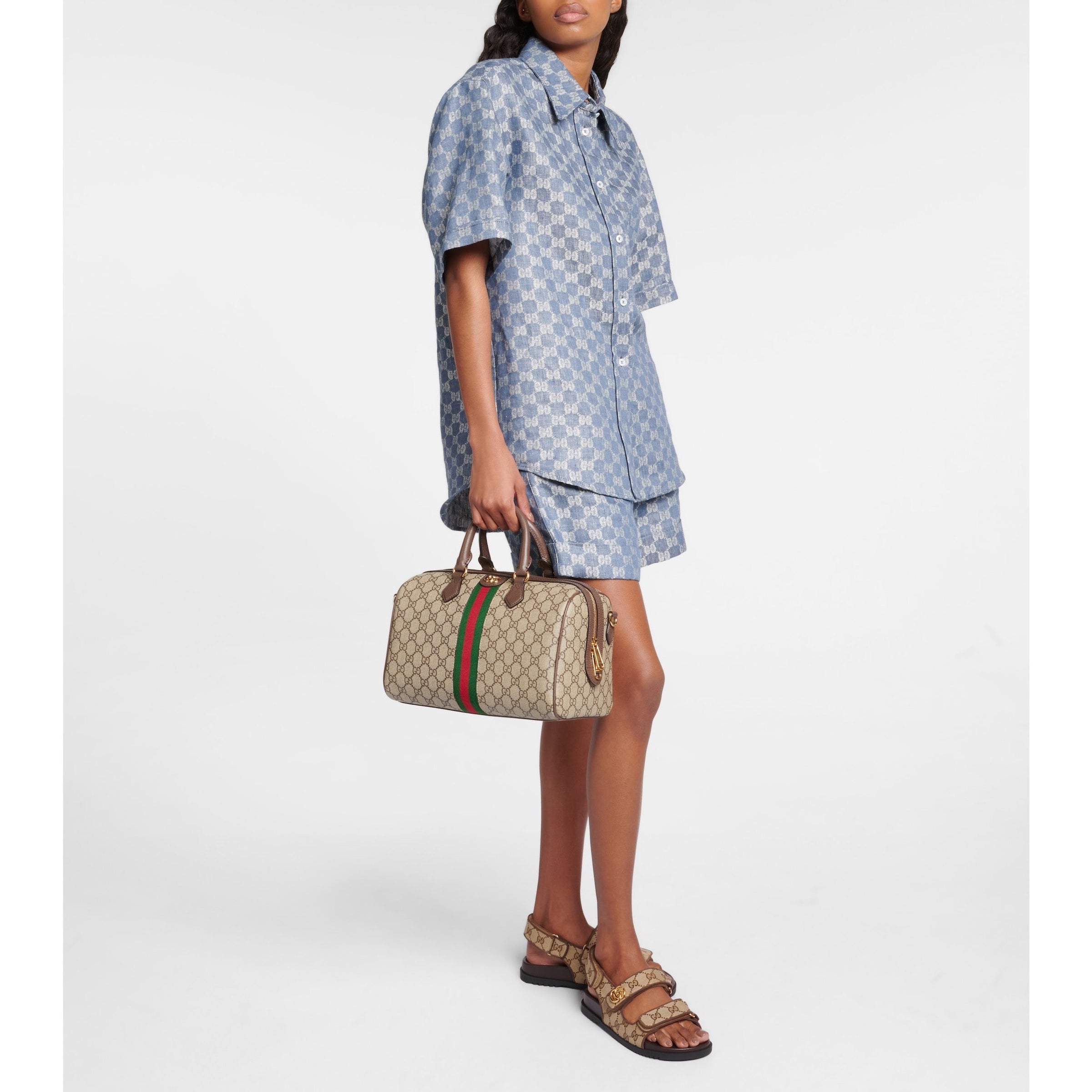 Gucci Ophidia GG Medium Top Handle Bag