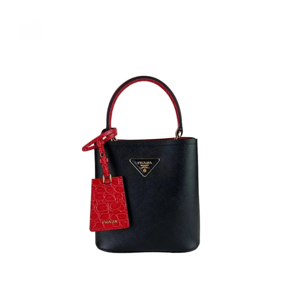 Prada Panier Small Saffiano Leather Bag