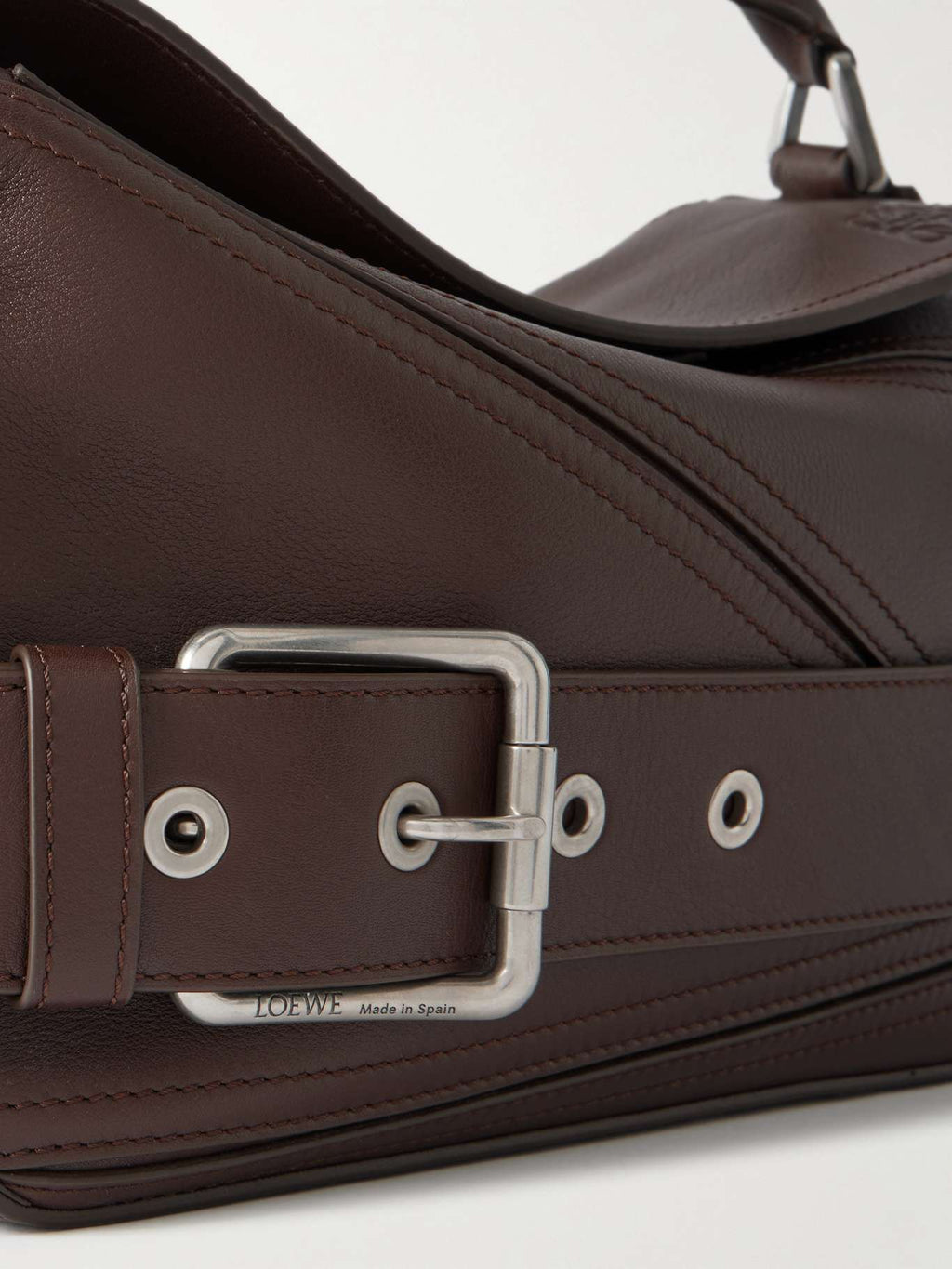 LOEWE Puzzle Biker belted leather