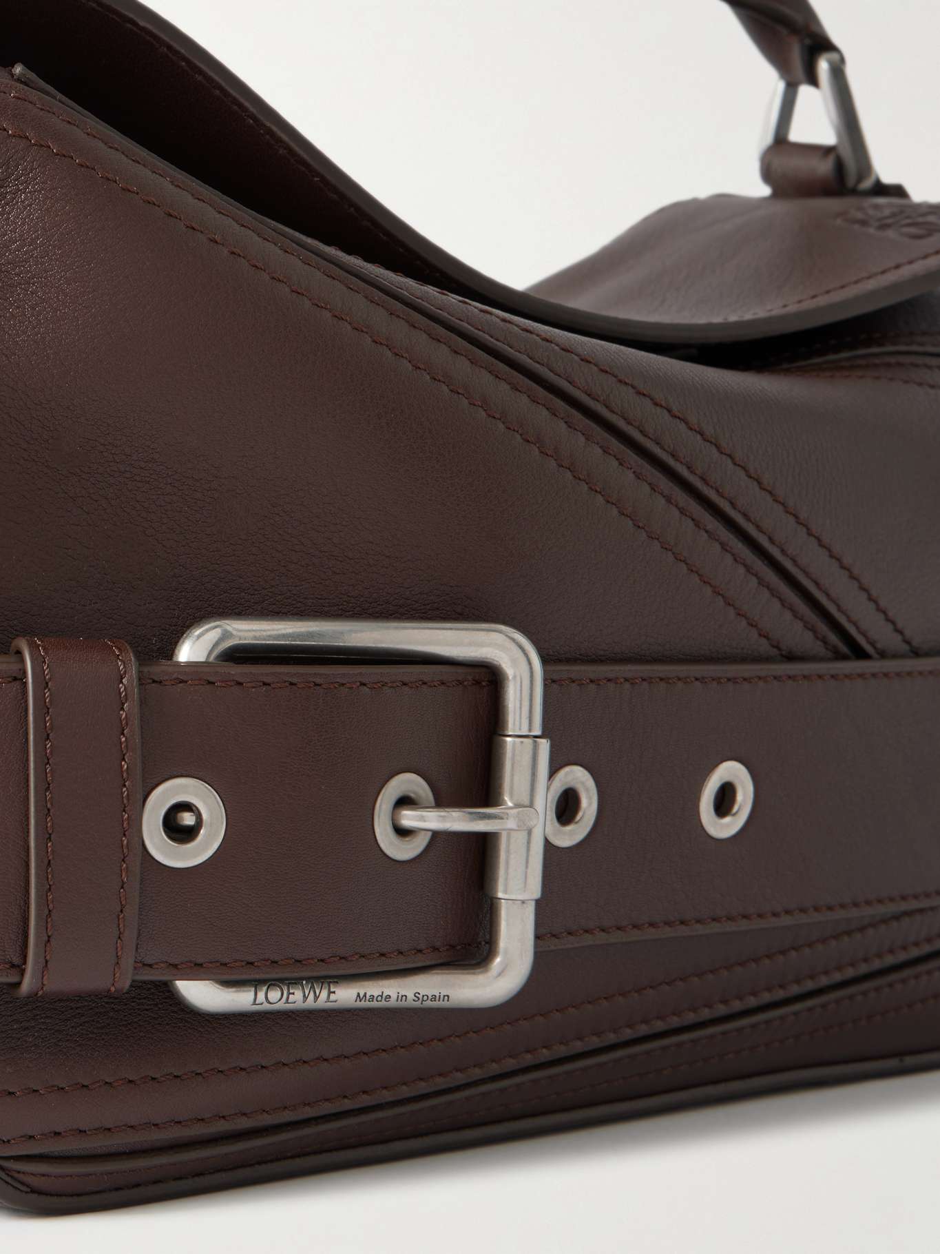 LOEWE Puzzle Biker belted leather