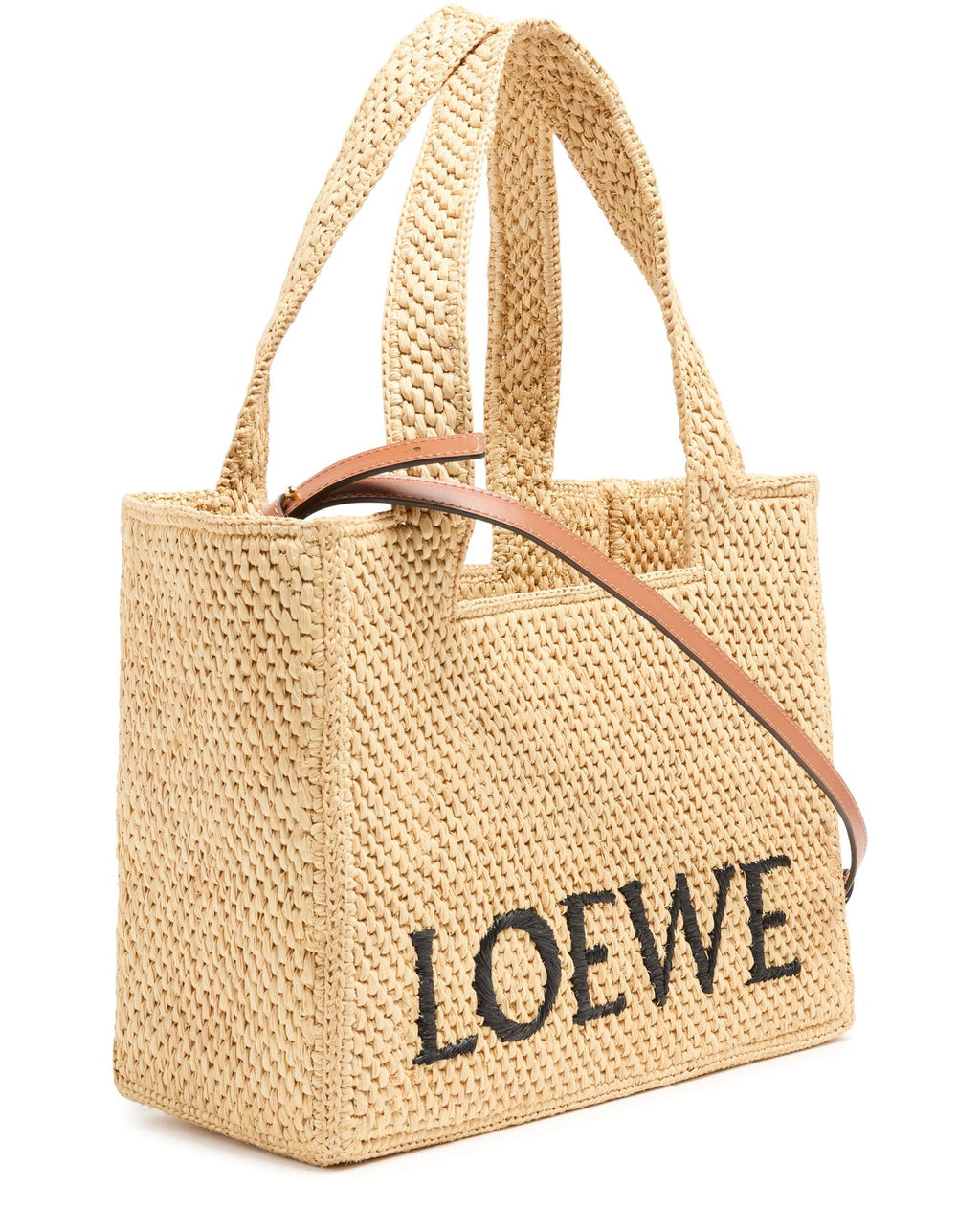 Loewe Standard A5 Tote in Raffia