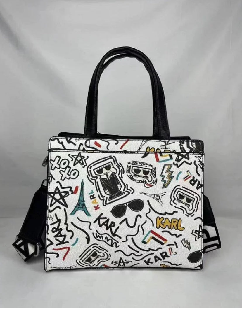 Karl Lagerfeld Canvas Tote Bag