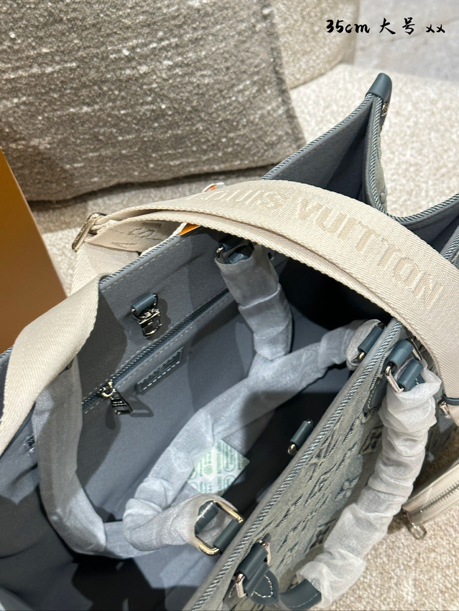 Louis Vuitton Onthego MM – Monogram Empreinte Denim