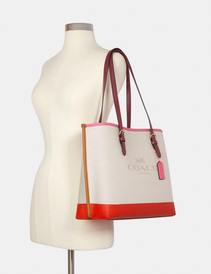 Coach Canvas and Leather Tote Bag