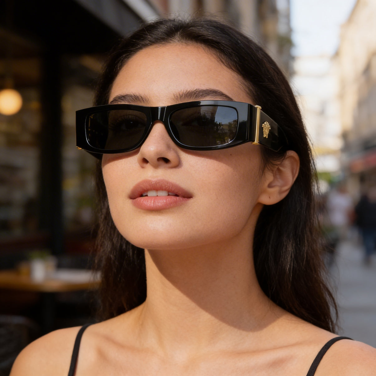 Versace Rectangular Sunglasses