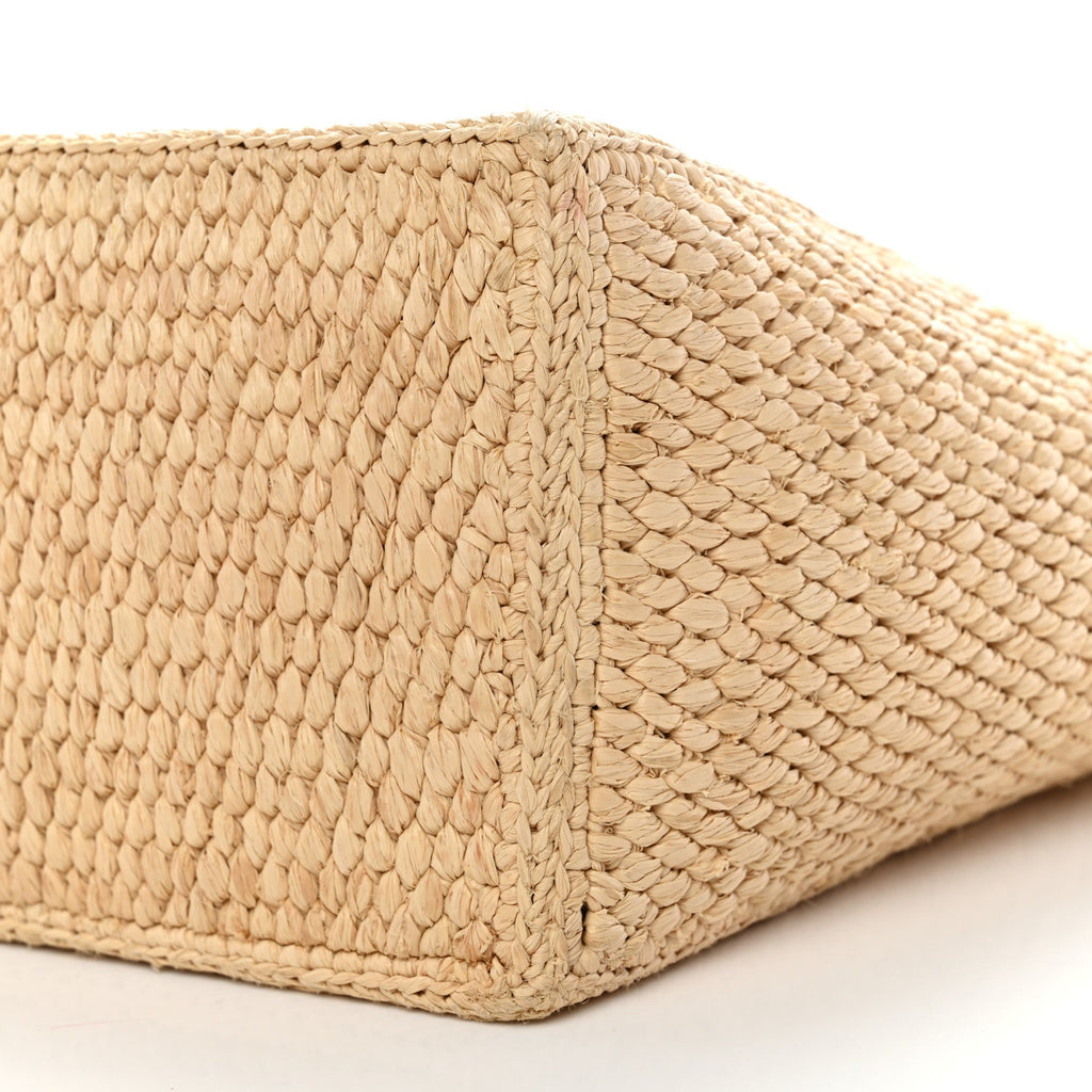 CELINE Teen Panier Raffia Tote