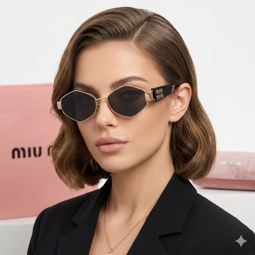 Miu Miu Arqué Geometric Sunglasses