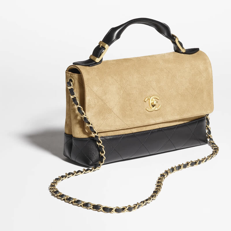Chanel Coco Handle Flap Bag – Suede & Leather