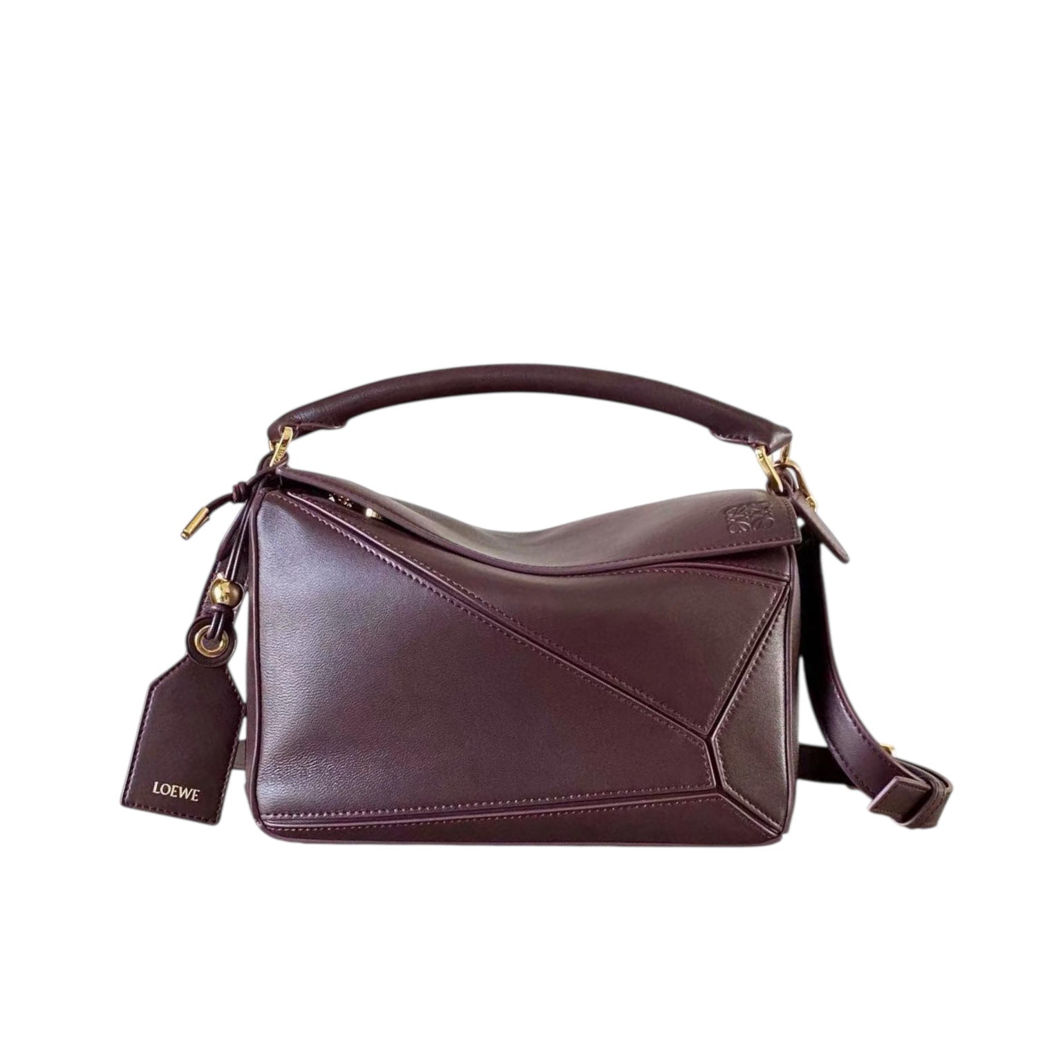 LOEWE Leather Featherlight Puzzle Top-Handle Bag