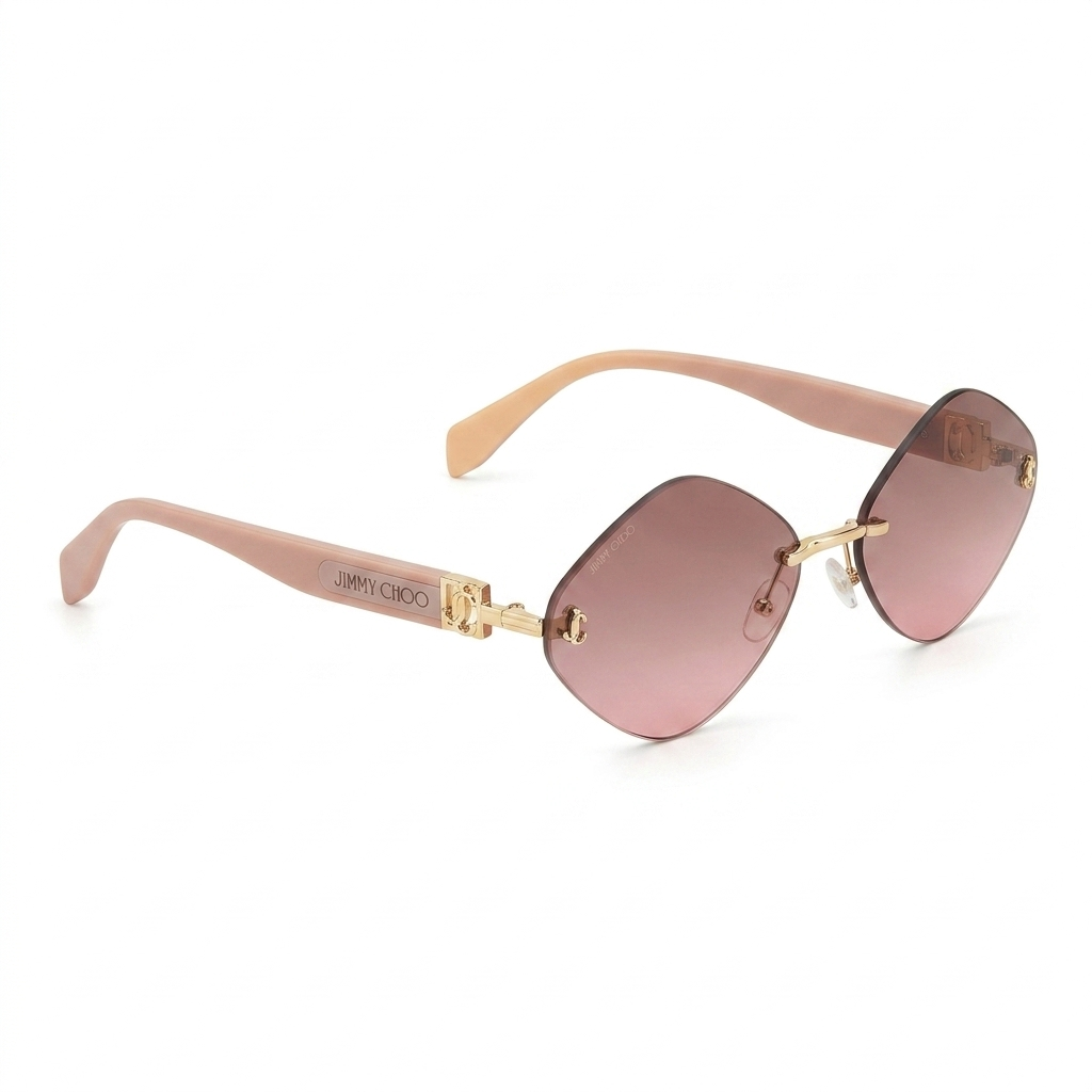 Jimmy Choo JC Logo Rimless Sunglasses