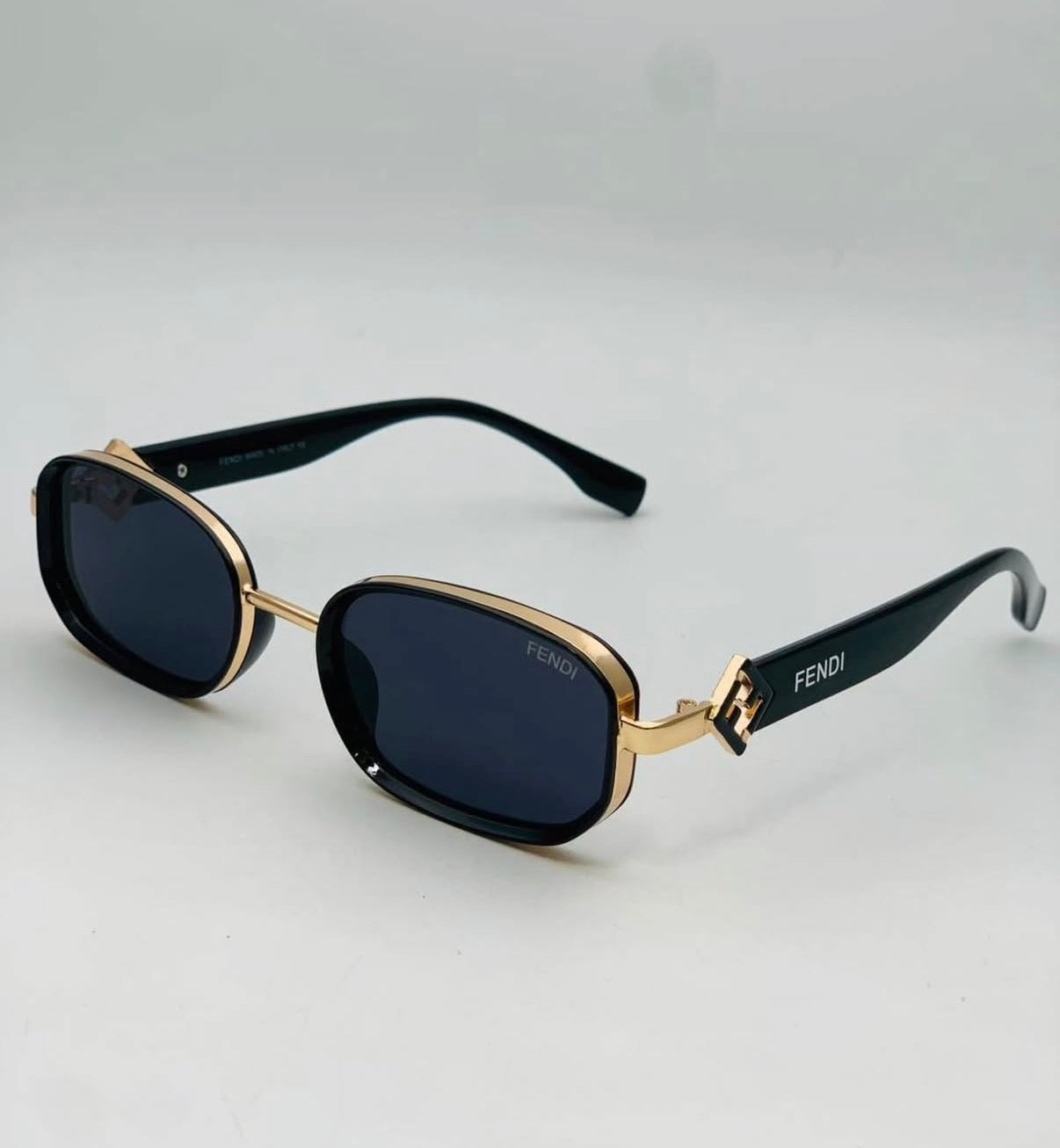 Fendi First O'Lock Rectangular Sunglasses