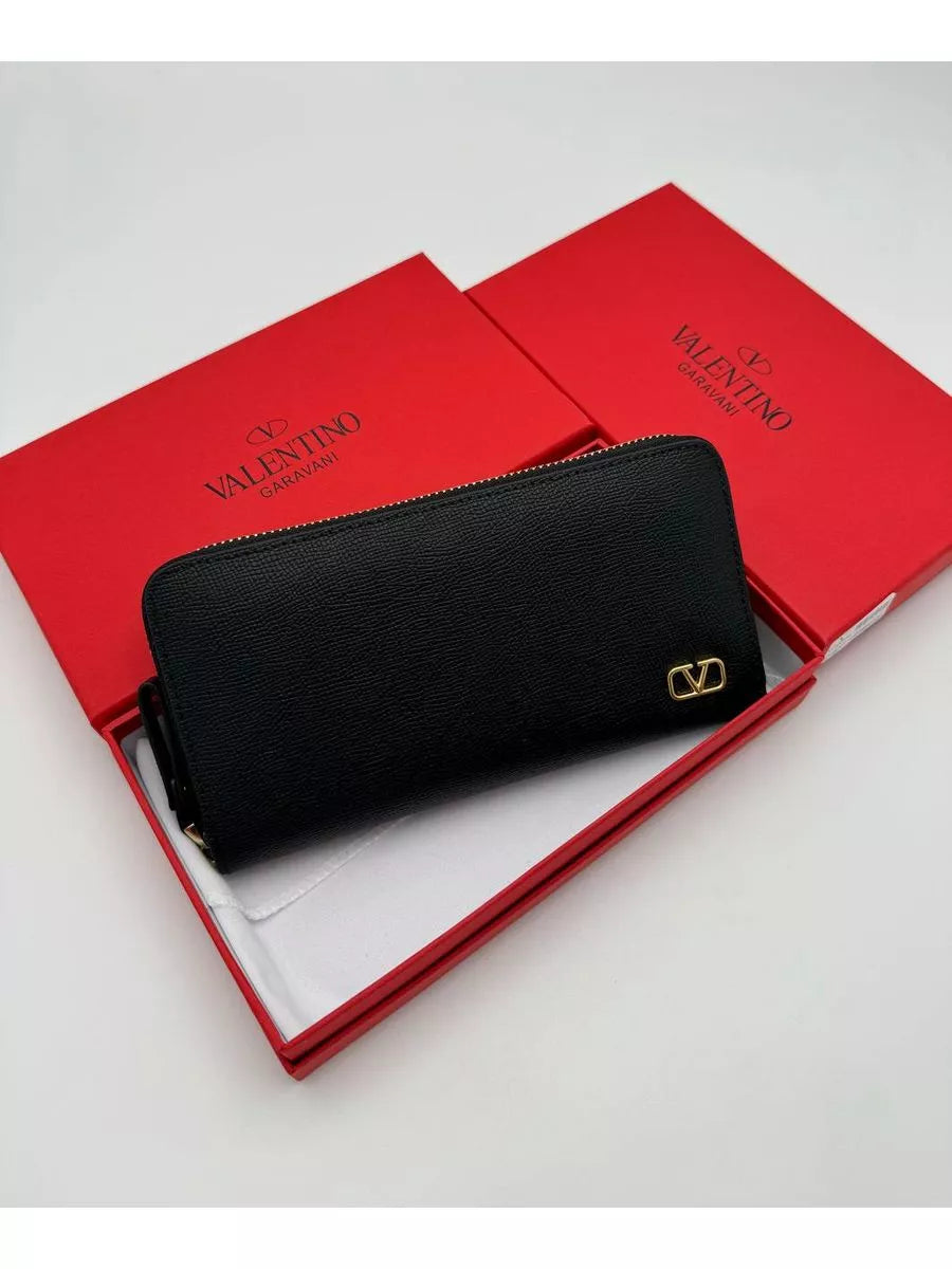 Valentino VLogo Zip-Around Wallet