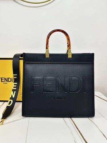 Fendi Roma Logo Tote Bag