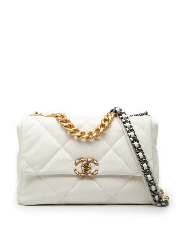 Chanel 19 Bag Small Black Lambskin Leather Crossbody Bag