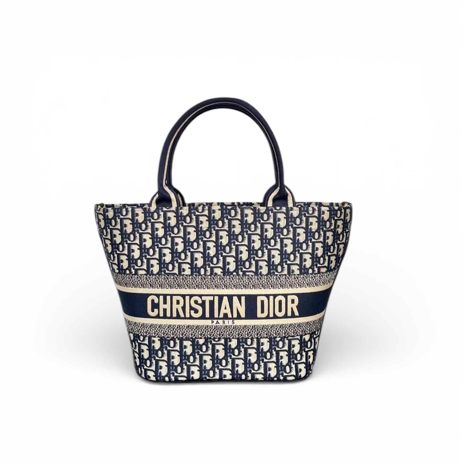 Christian Dior Book Tote – Blue Oblique Canvas
