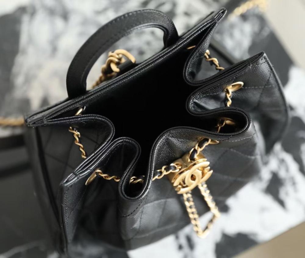 Chanel Quilted Drawstring Backpack