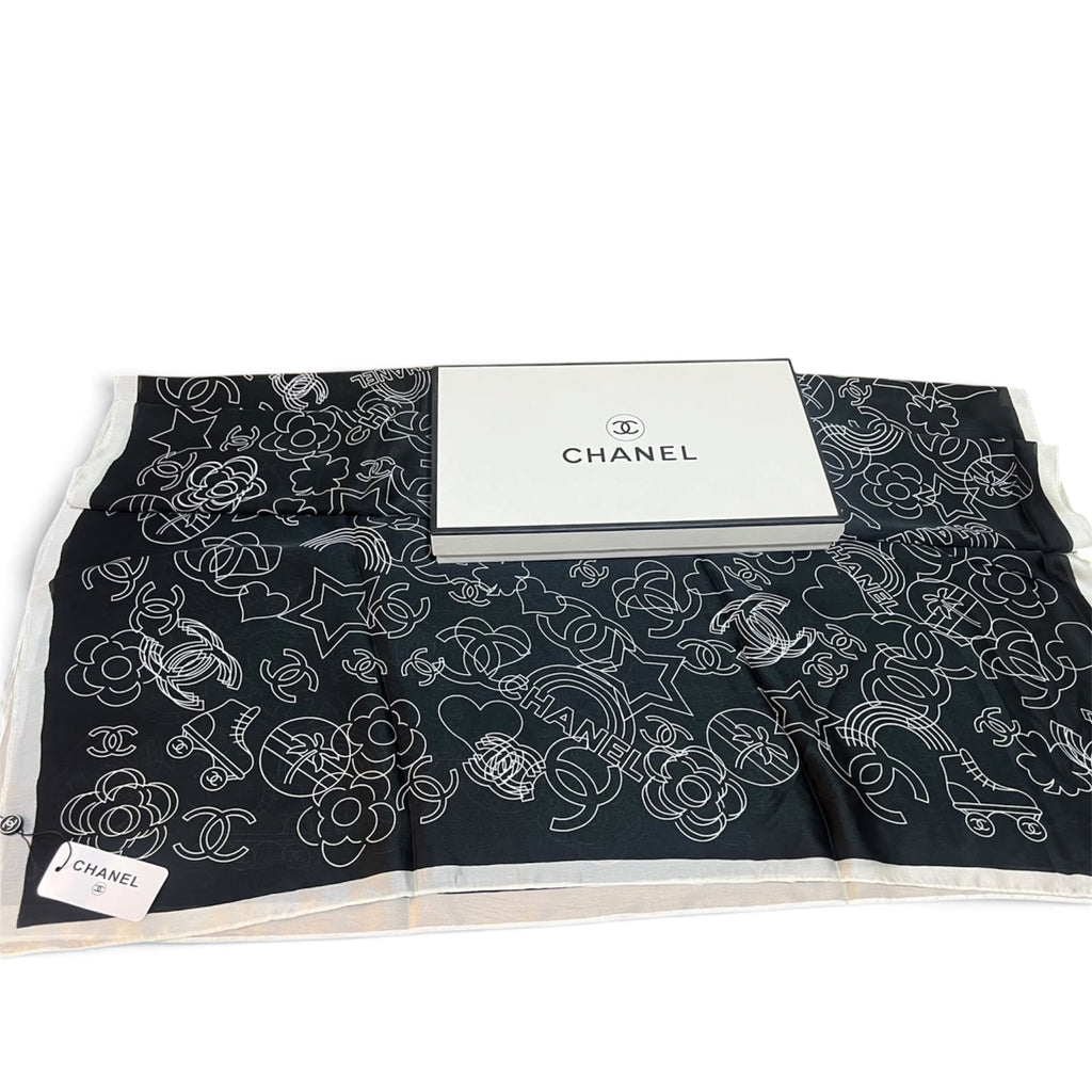 Chanel Printed Silk Scarf