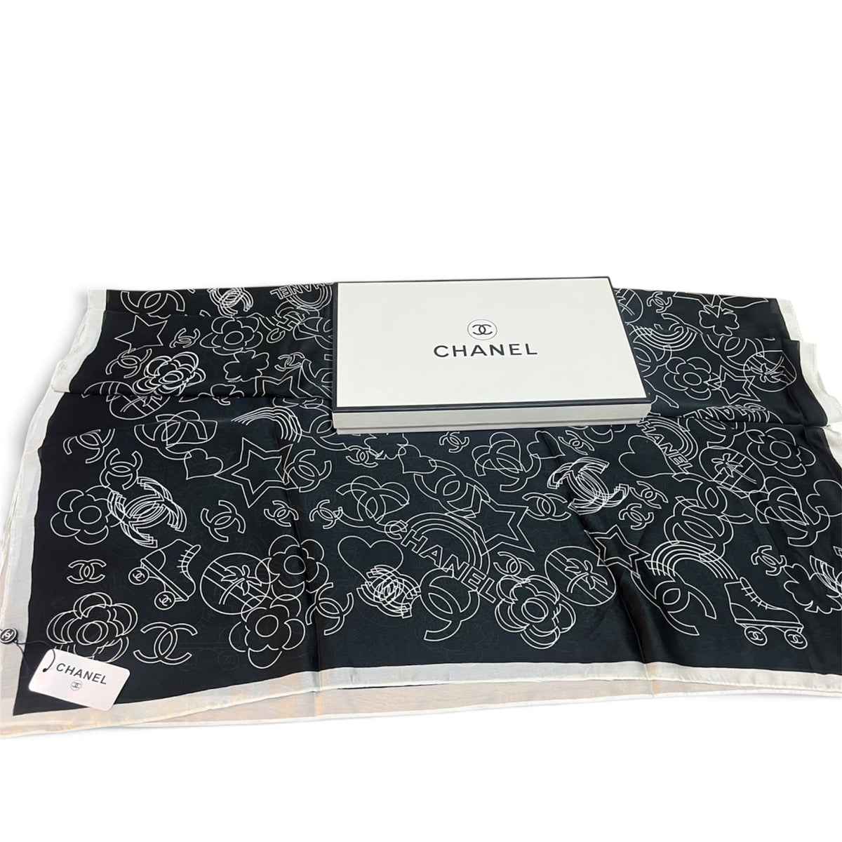 Chanel Printed Silk Scarf