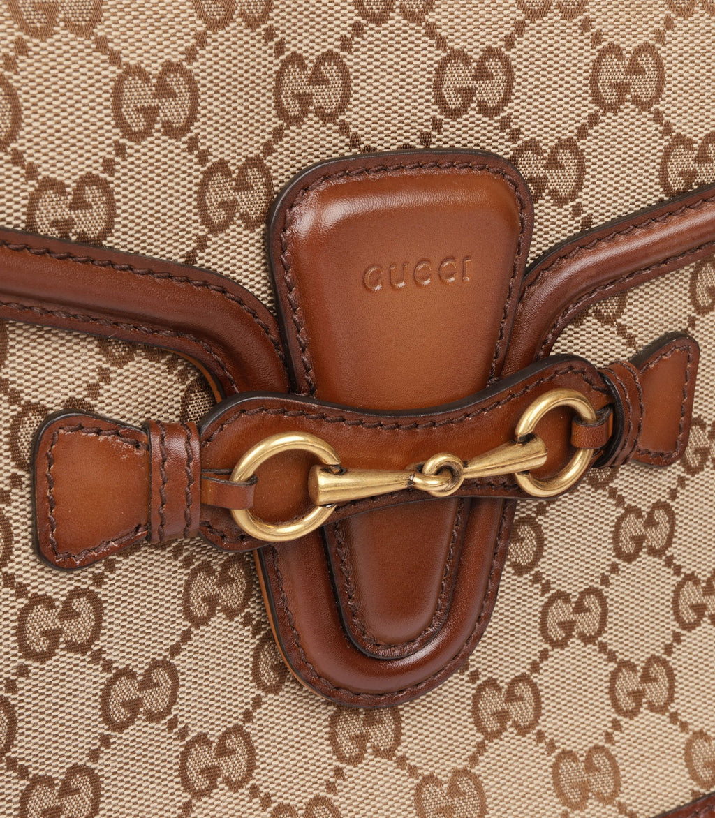 Gucci Horsebit GG Supreme Shoulder Bag