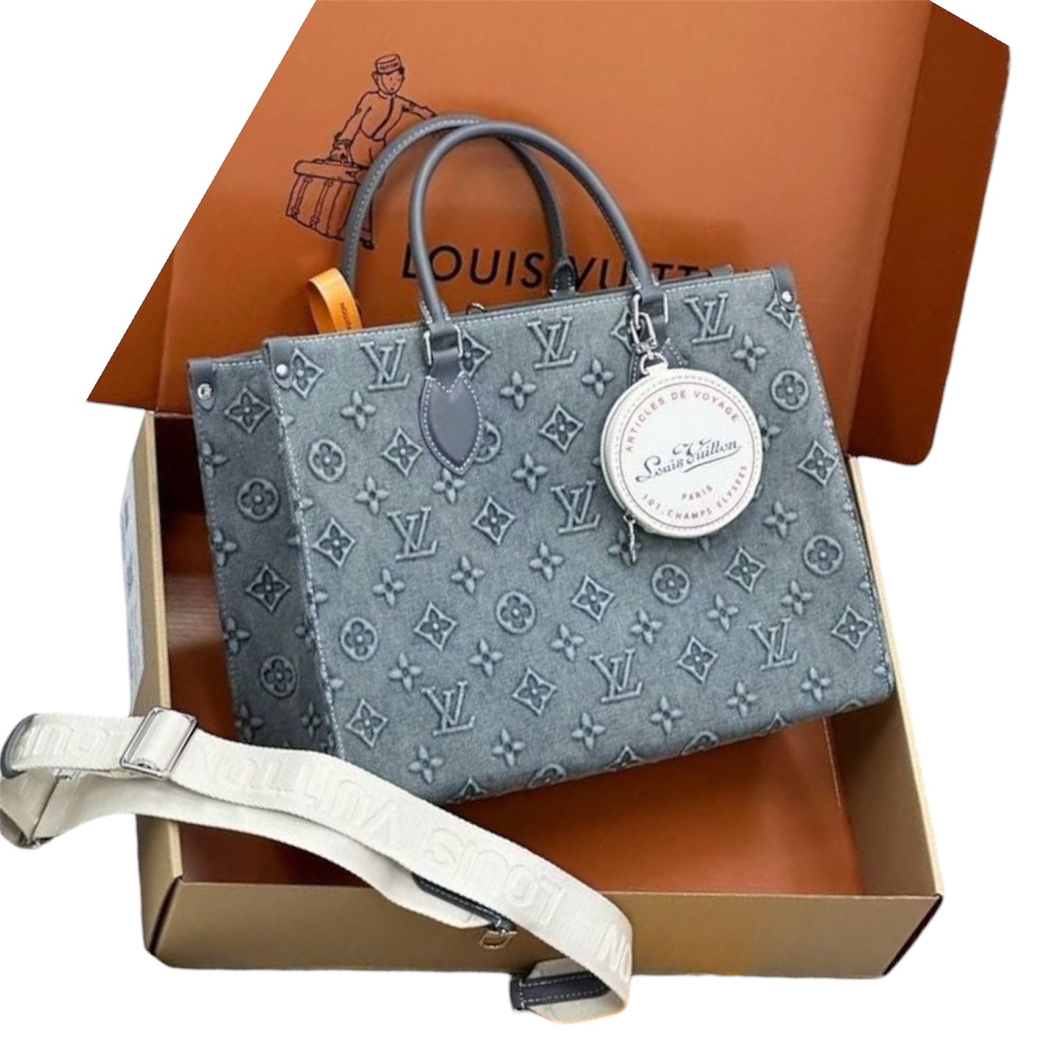 Louis Vuitton Onthego MM – Monogram Empreinte Denim